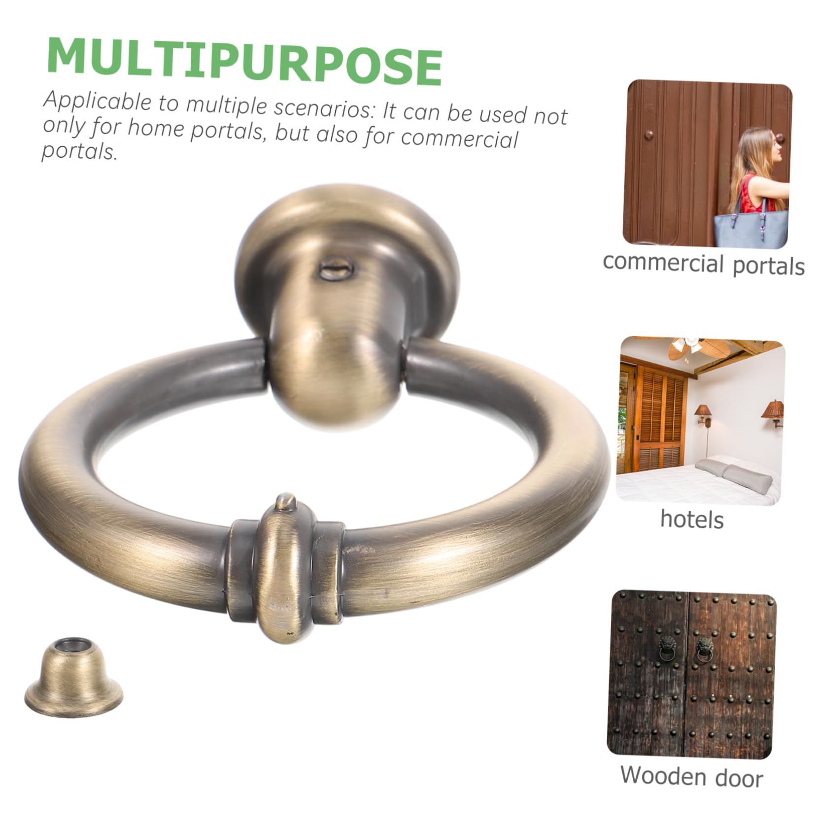 Gadpiparty Heurtoir De Porte D'Entrée En Alliage De Zinc 4.33X3.35X1.46 Pouces Design Simple Et Moderne Décoration Maison Durable Pour Portails Résidentiels Et Commerciaux