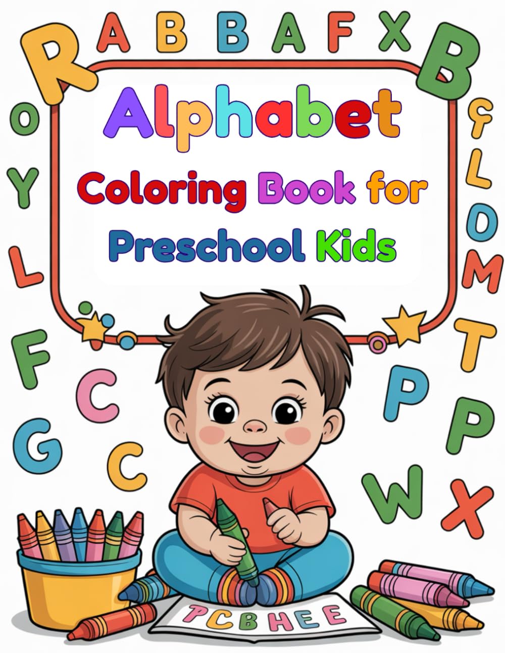 Alphabet Coloring Book for Preschool Kids