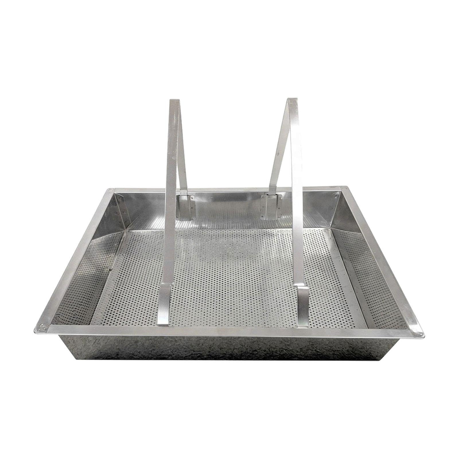 Bandeja desoperculadora de Acero Inoxidable Que combina Doble | funcionalidad. Fácil de usar. Bandeja de drenaje de miel. Práctica herramienta de apicultura. Extractor de equipo de