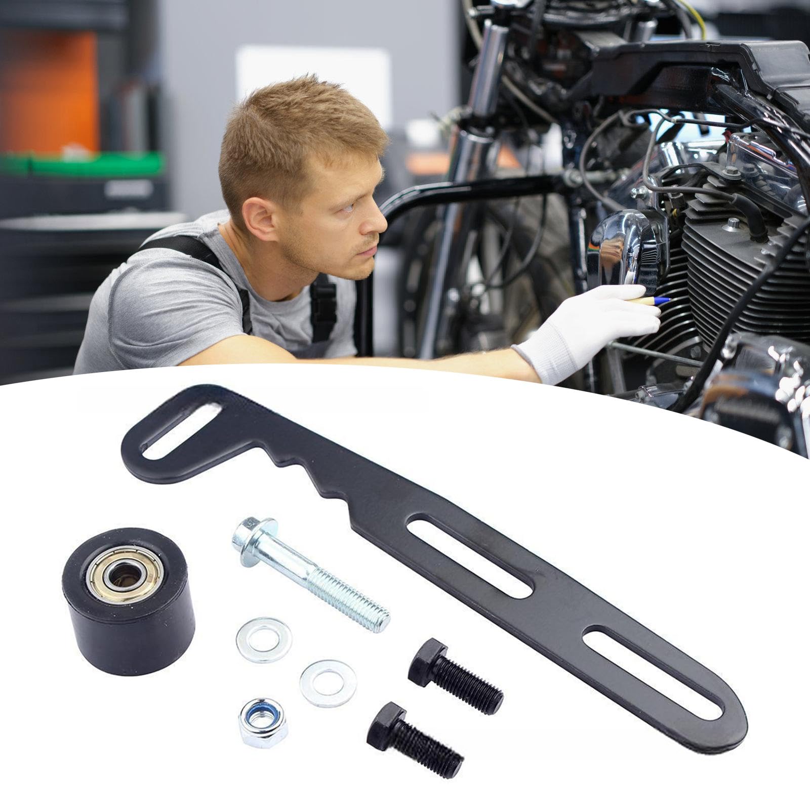 CHENZILIN Chain Tensioner Heavy Duty Adjustable Chain Tensioner Kits for 234 236 Gx200 Bike Dirt Pit Trail Smooth Power Transmission