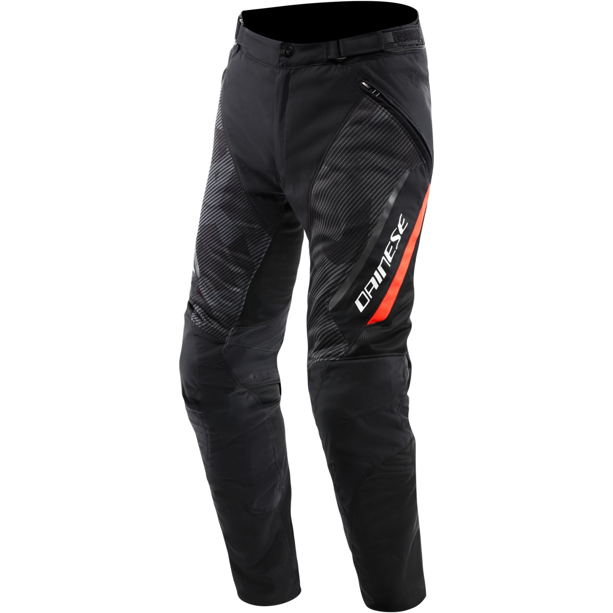(Uk 40) Dainese Drake 2 Super Air Textile Trouser Black / Fluo Red Black,Red 8051019650146