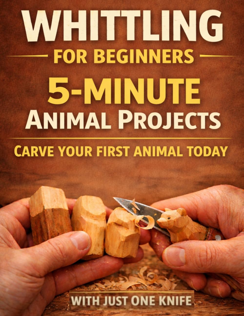 Whittling Animals for Beginners: 15 Beginner - Friendly Projects - Just One Knife: 2 (Whittling Fundamentals Series)
