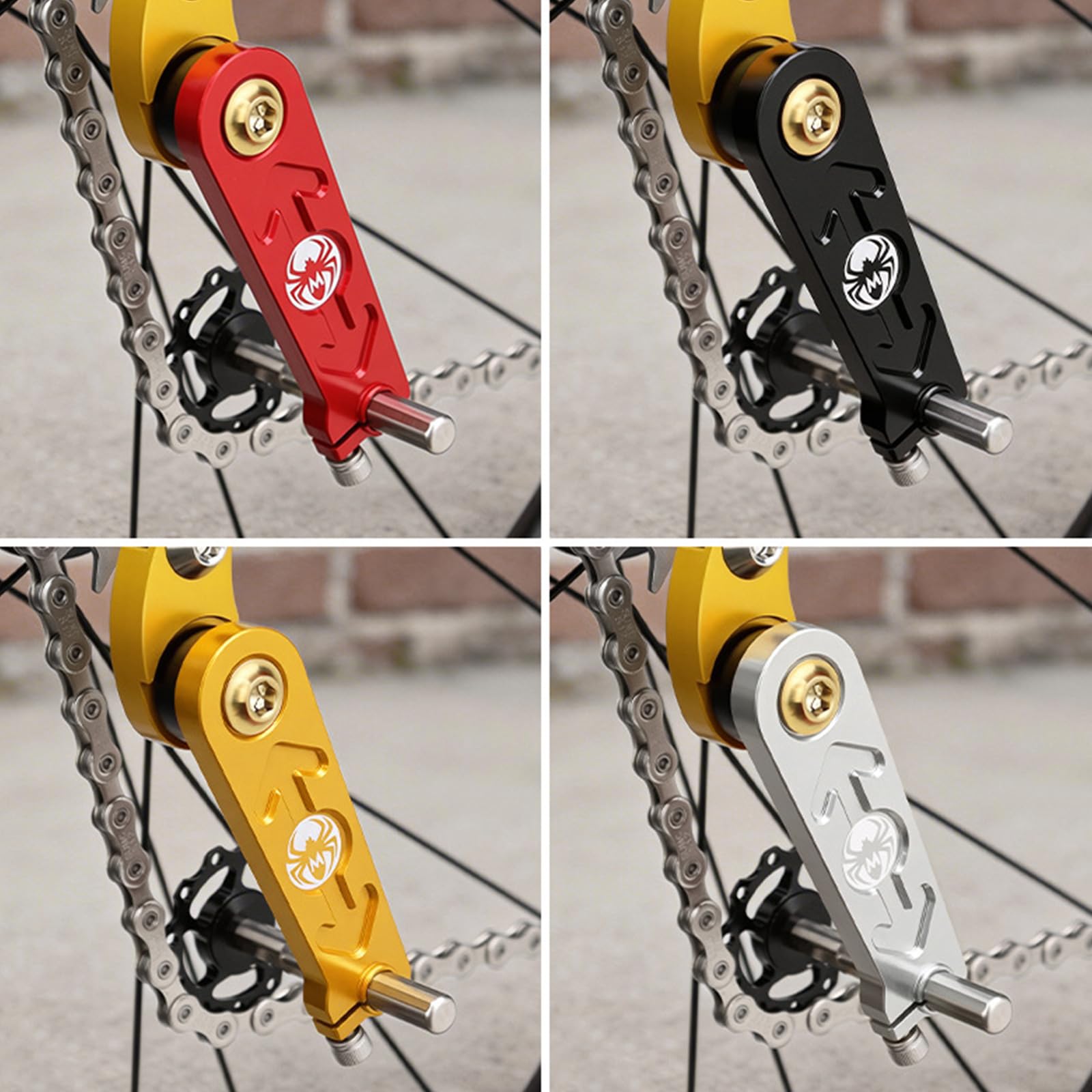 Fahrräder Kettenführung Rennrad Verstellbares Kettenblatt Kettenstabilisatoren Haltbarkeit Aluminiumlegierungen Fahrradkettenführung Straßenfahrräder