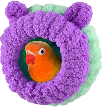 KATUMO Bird Nest, Conure Breeding Bed Parrotlet Snuggle Bed Lovebird Nest for Conure, Lovebird, Canary, Finch, Hamster Less Than 5 inches Long