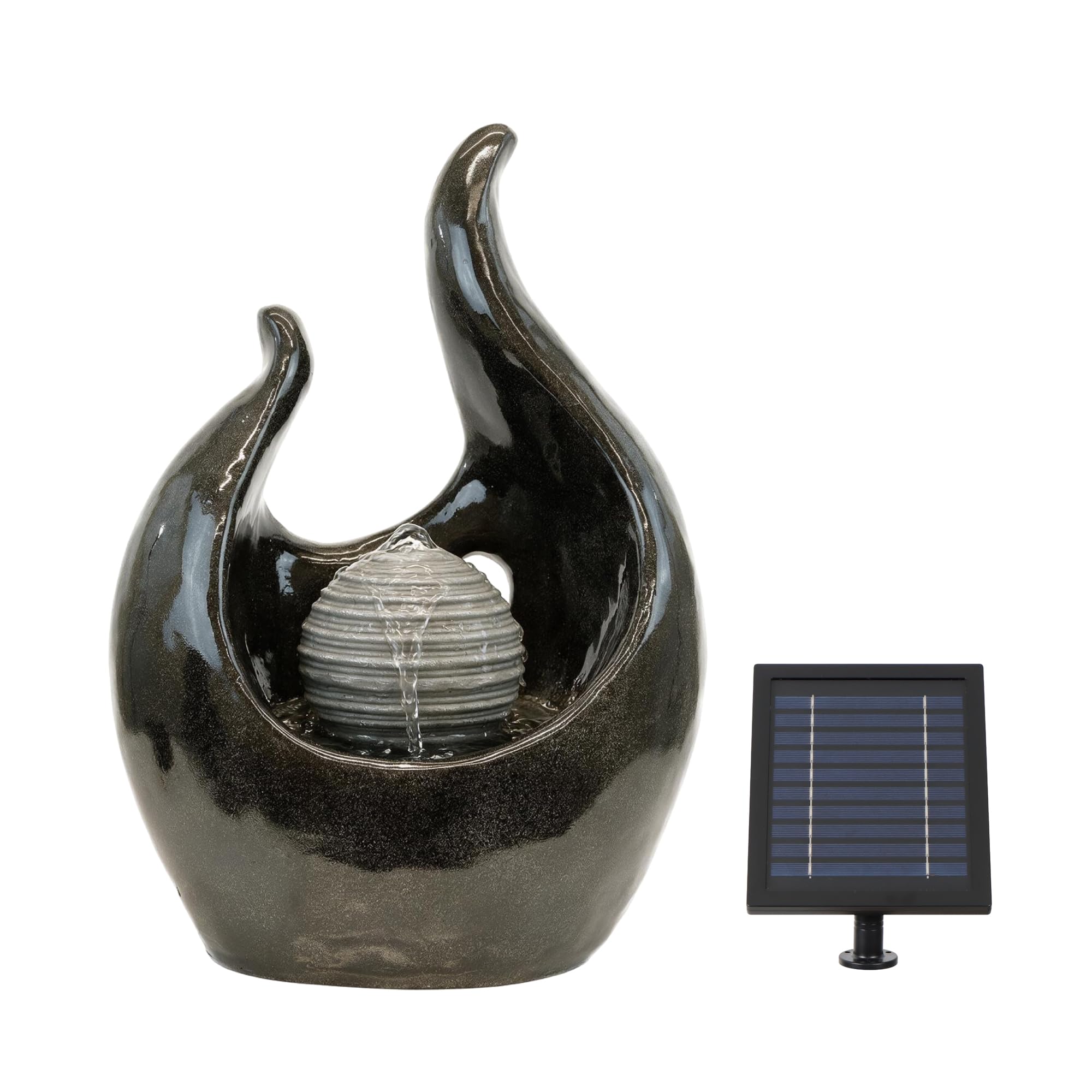 Gardenwize - Baroque-Style Solar Water Feature Garden with Battery Back-up