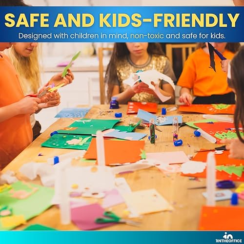 Miniatura 3 de 1InTheOffice Barras de pegamento jumbo, barras de pegamento para niños, barras de pegamento escolar, 1.4 onzas, lavables, paquete de 6