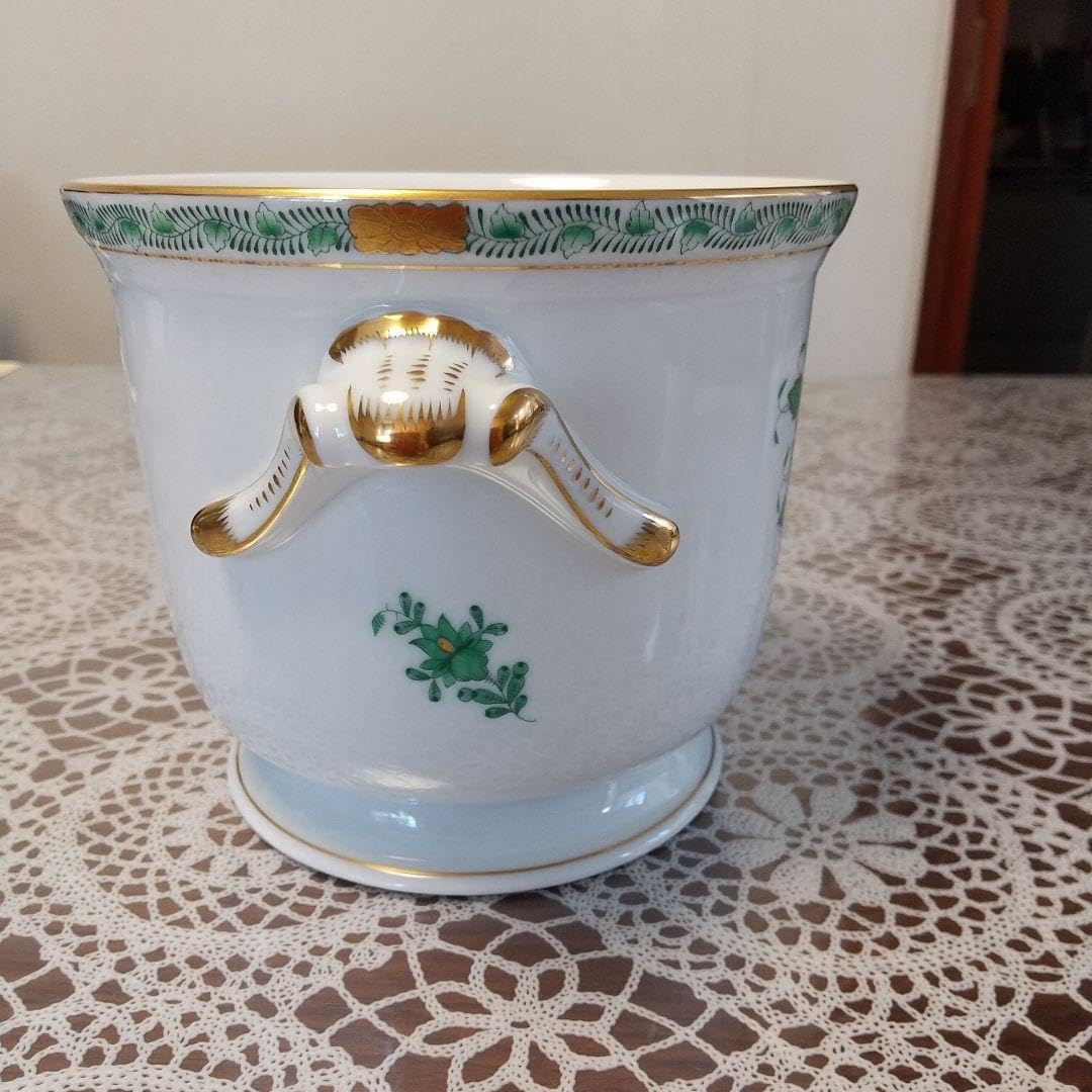 ヘレンドグリーンアポニー花瓶 ヘレンドグリーンアポニー花瓶