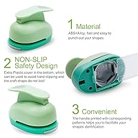 Vista 14 de UCEC Perforadora circular, perforadora circular de 1.25 pulgadas, perforadora de papel, perforadora de papel hecha a mano para manualidades