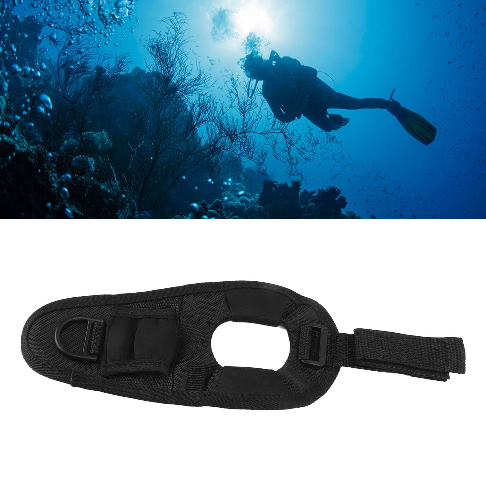 Diving Flashlight Glove,Hands Free Flashlight Case,Adjustable Diving Torch Protective Cover with Nylon Fixing Wrist Strap for 20?38mm Diameter Flashlight