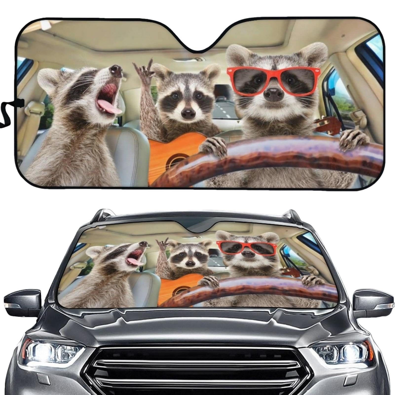 Parasol para Parabrisas De Coche, Parasol Plegable para Parabrisas Delantero, Divertido Parasol para Parabrisas De Coche, Cubierta De Parabrisas para Coches, Camiones, SUV, Autocaravanas