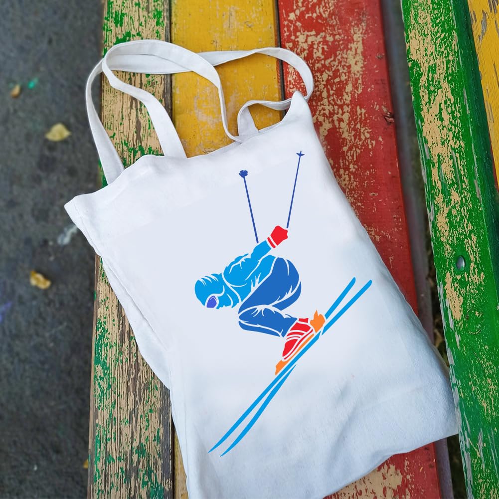 Stencil Per Pittura A Tema Sollevamento Pesi - Sagoma Umana 30x30 Cm - Plastica PET Riutilizzabile