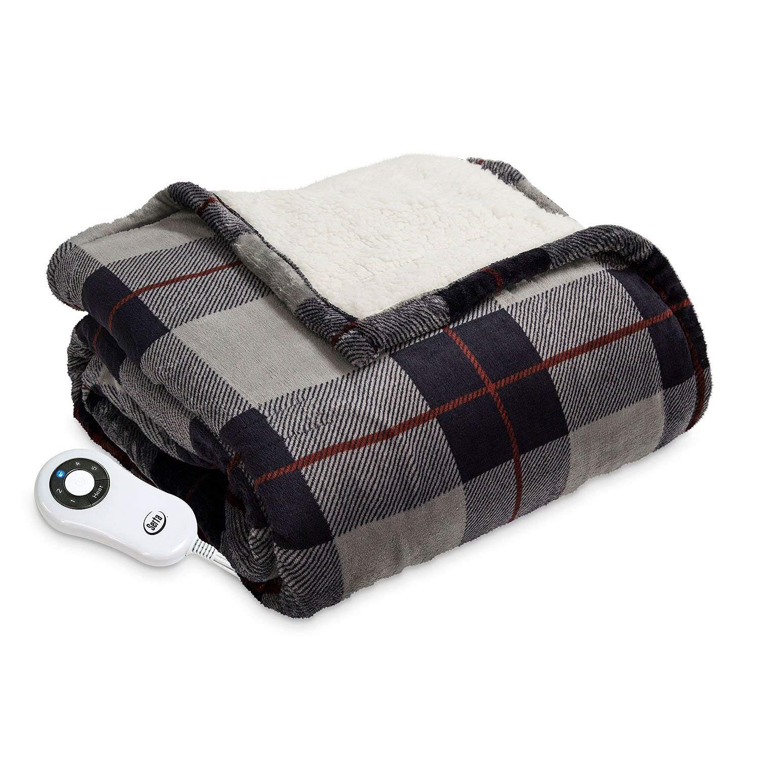 serta heated throw blanket