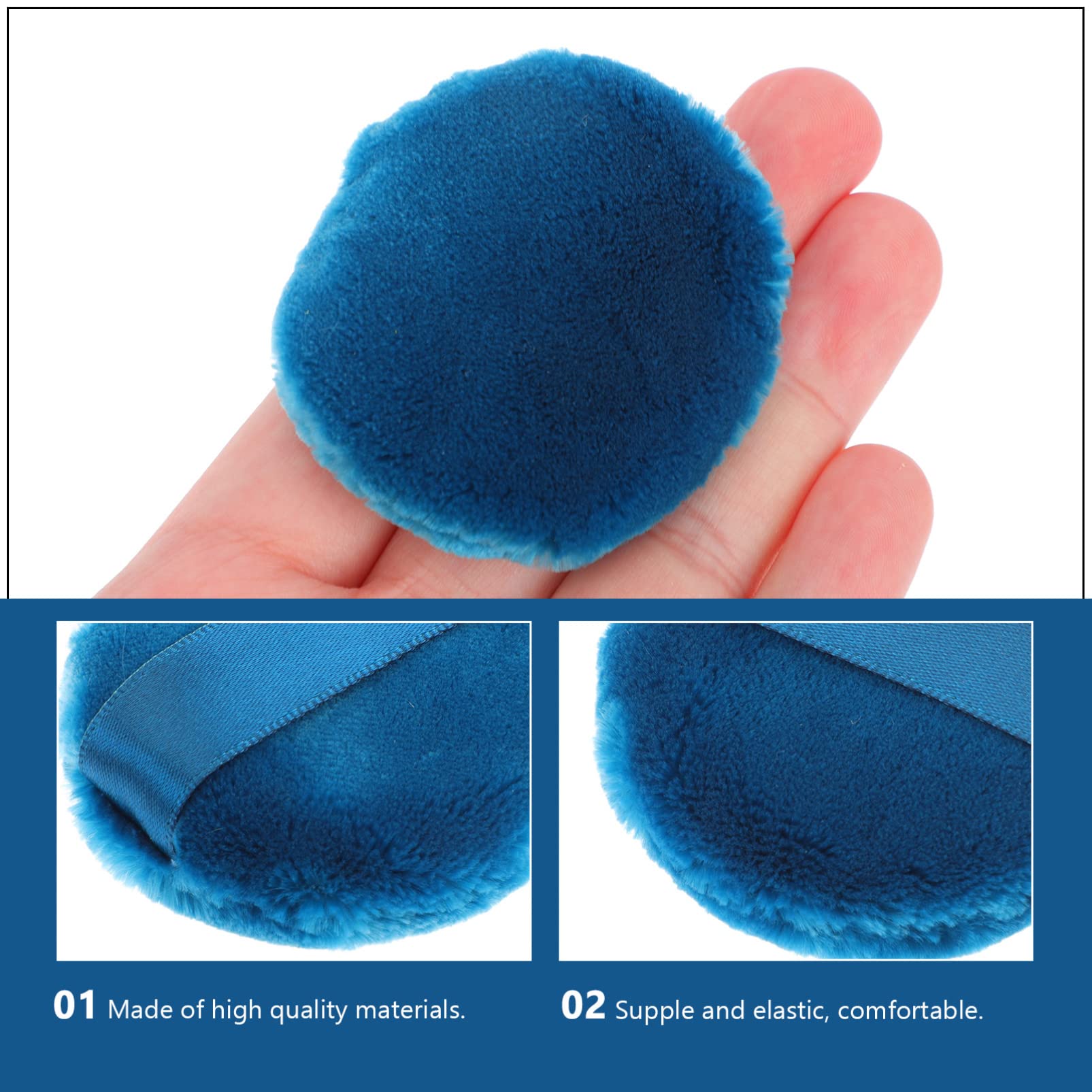 PACKOVE 2Pcs Fluffy Loose Powder for Makeup Application Soft Skin Friendly Beauty Tools for Daily Use and Gifting Special Occasions Peacock