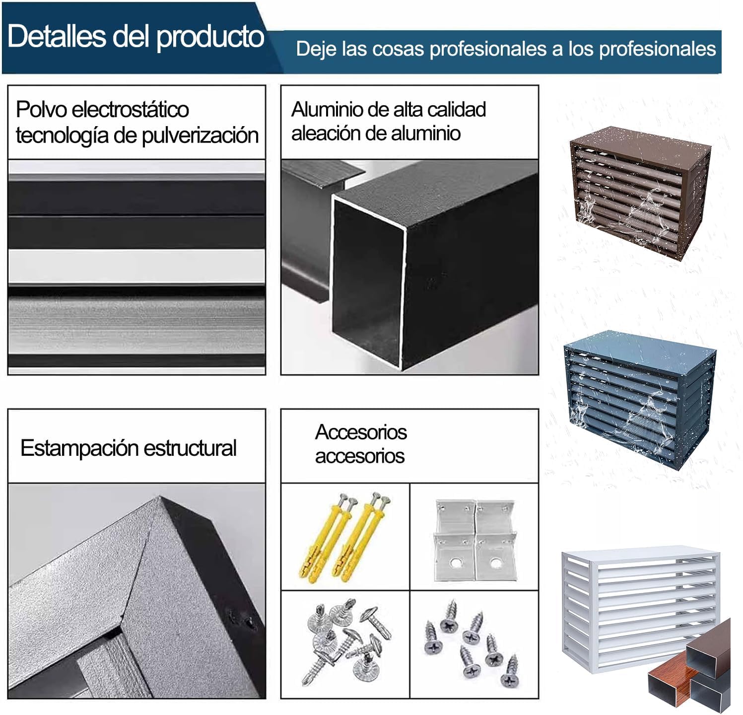 100*70*50(1.5P) cubierta aire acondicionado exterior Rejilla Para Aire Acondicionado Aluminio Puesto De Flores Impermeable ​Persianas Estante Para Plantas de alta capacidad de carga