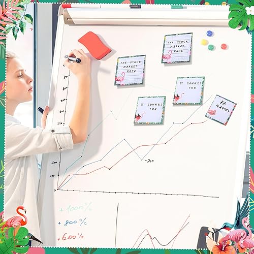 Miniatura 6 de Handepo Paquete de 12 notas adhesivas de flamenco a granel para lista de tareas pequeñas, divertidos y lindos animales, suministros para regalos de