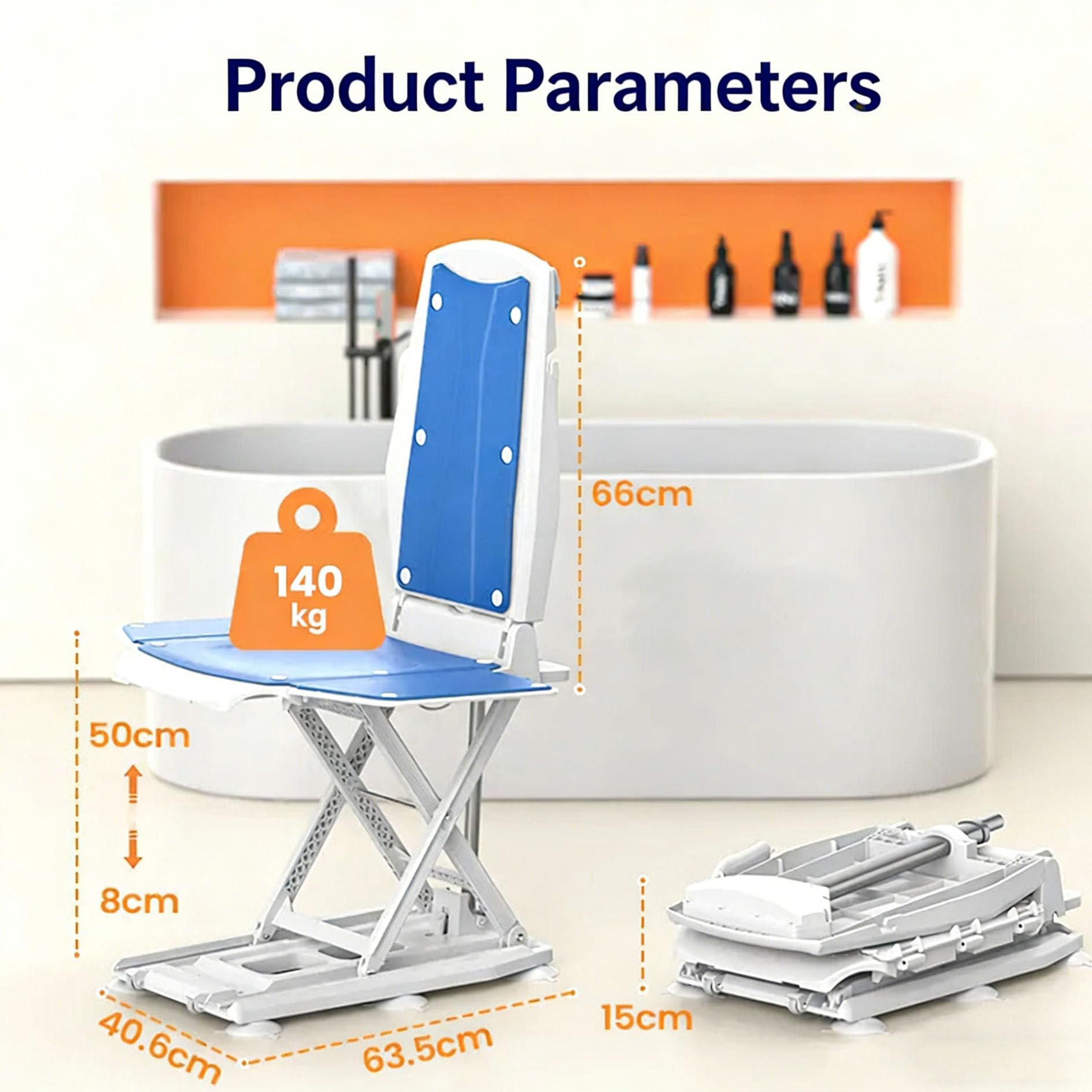 Sollevatore elettrico, ascensore a pavimento, Support Users get up from The Floor,ascensori a terra aiutano a stare di nuovo,Ausilio per l'accessibilità,Leggero,Pieghevole,Capacità: 140 kg