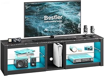 Amazon.com: Bestier TV Stand for 70 inch TV, Gaming Entertainment