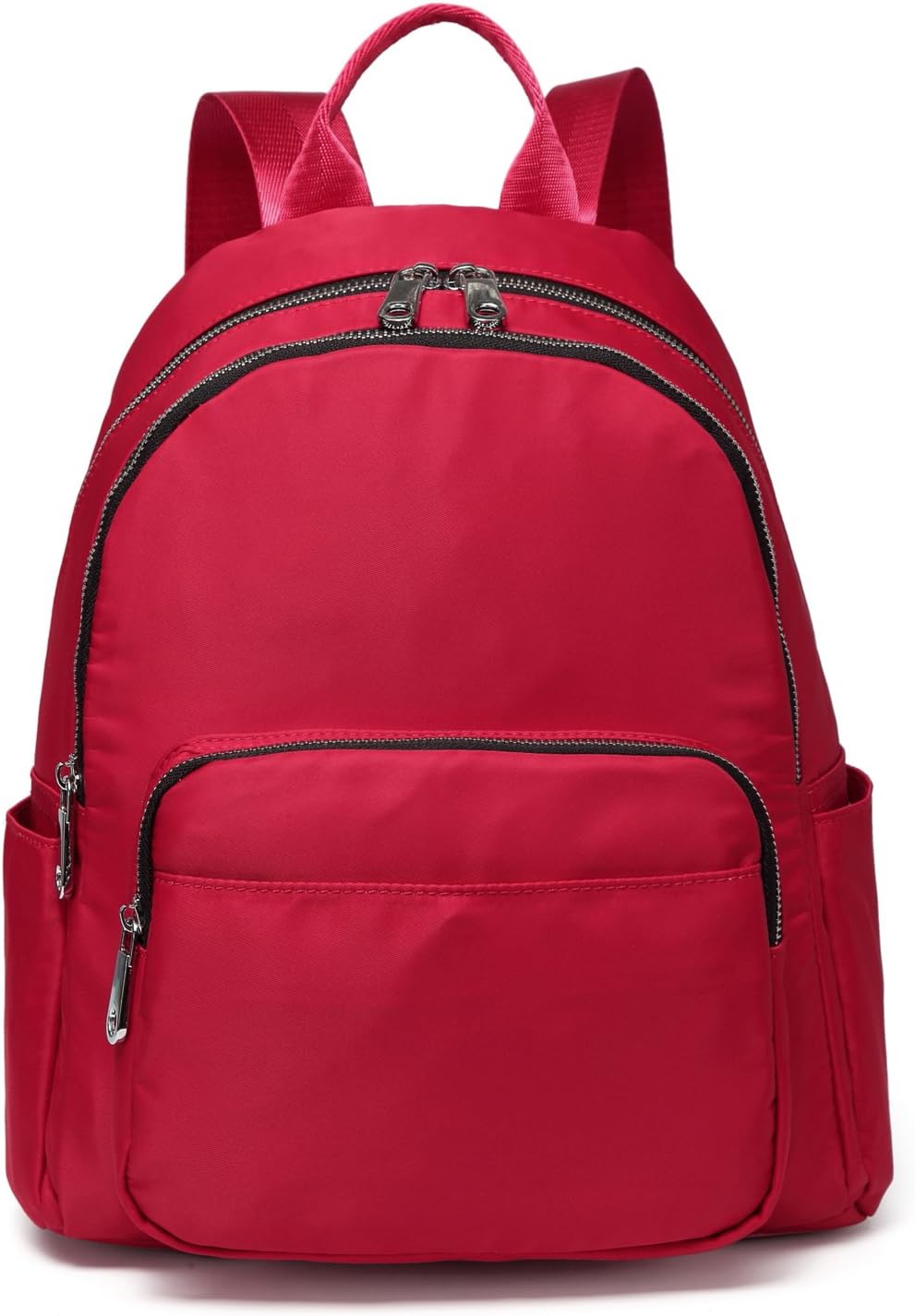 Small Fashion Backpack Purse For Women Girls lightweight Mini College School Bag (Small, Red 2)