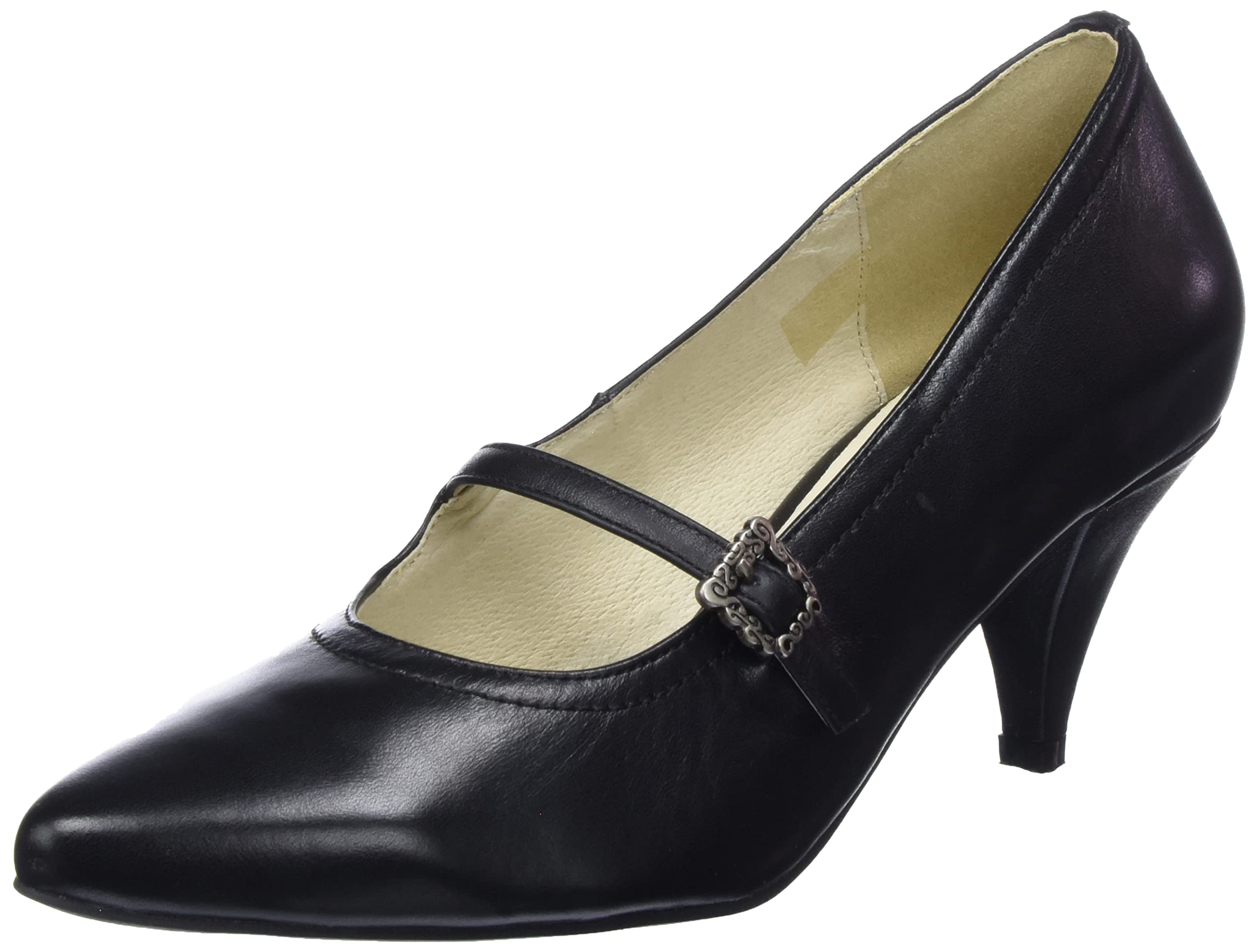 Hirschkogel Women's Court Shoes, Black, 6 UK