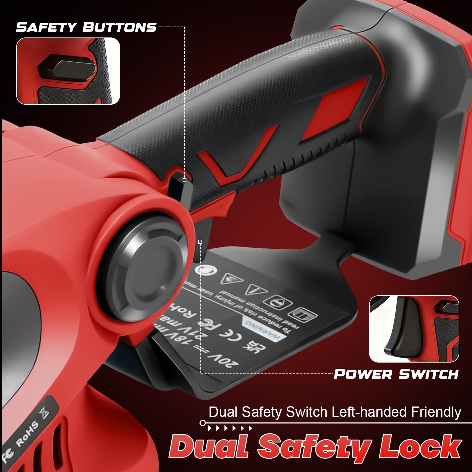 Cortasetos telescópico a batería 3 en 1 Compatible con Milwaukee 18 V | cortasetos eléctrico (sin batería), motor Brushless corta setos de jardín a batería con longitud de corte