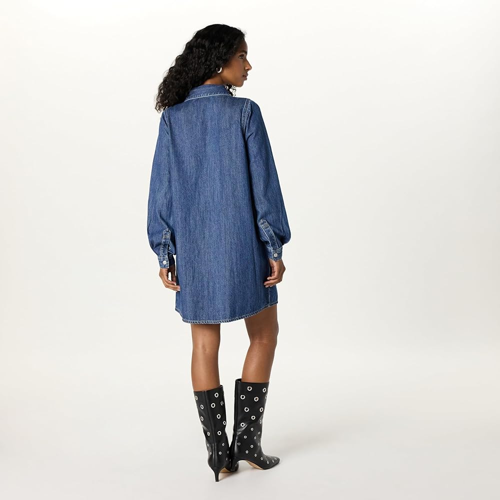 Amazon.com: The Drop Women's Katerina Denim Shirtdress