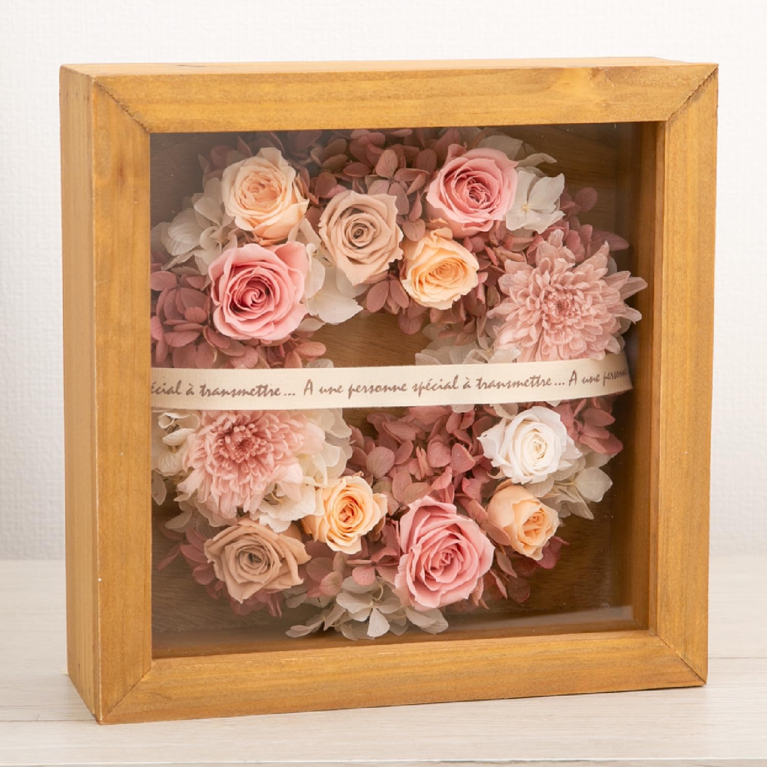 モールフラワー チャイラテ shop 枯れないお花 オレンジミックス 韓国