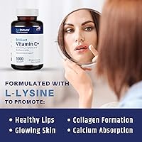 Vista 4 de Complejo de vitamina C de 1000 mg con L-lisina 500 mg, gluconato de zinc 12 mg, bioflavonoides 300 mg. Suplementos sin estearato de magnesio