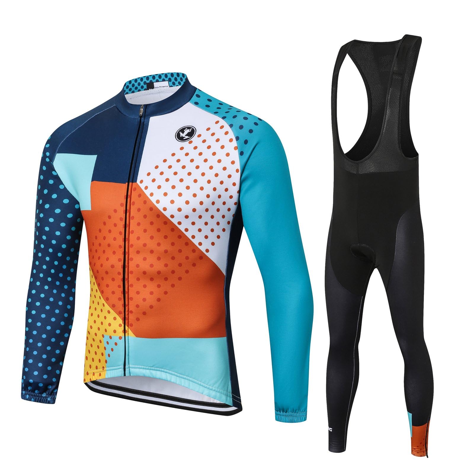 UGLY FROG Abbigliamento Magliette Set Inverno Termico Vello Antivento Maglia Lunga e Pantaloni Completo Ciclismo Uomo Invernale KXITCXHB14
