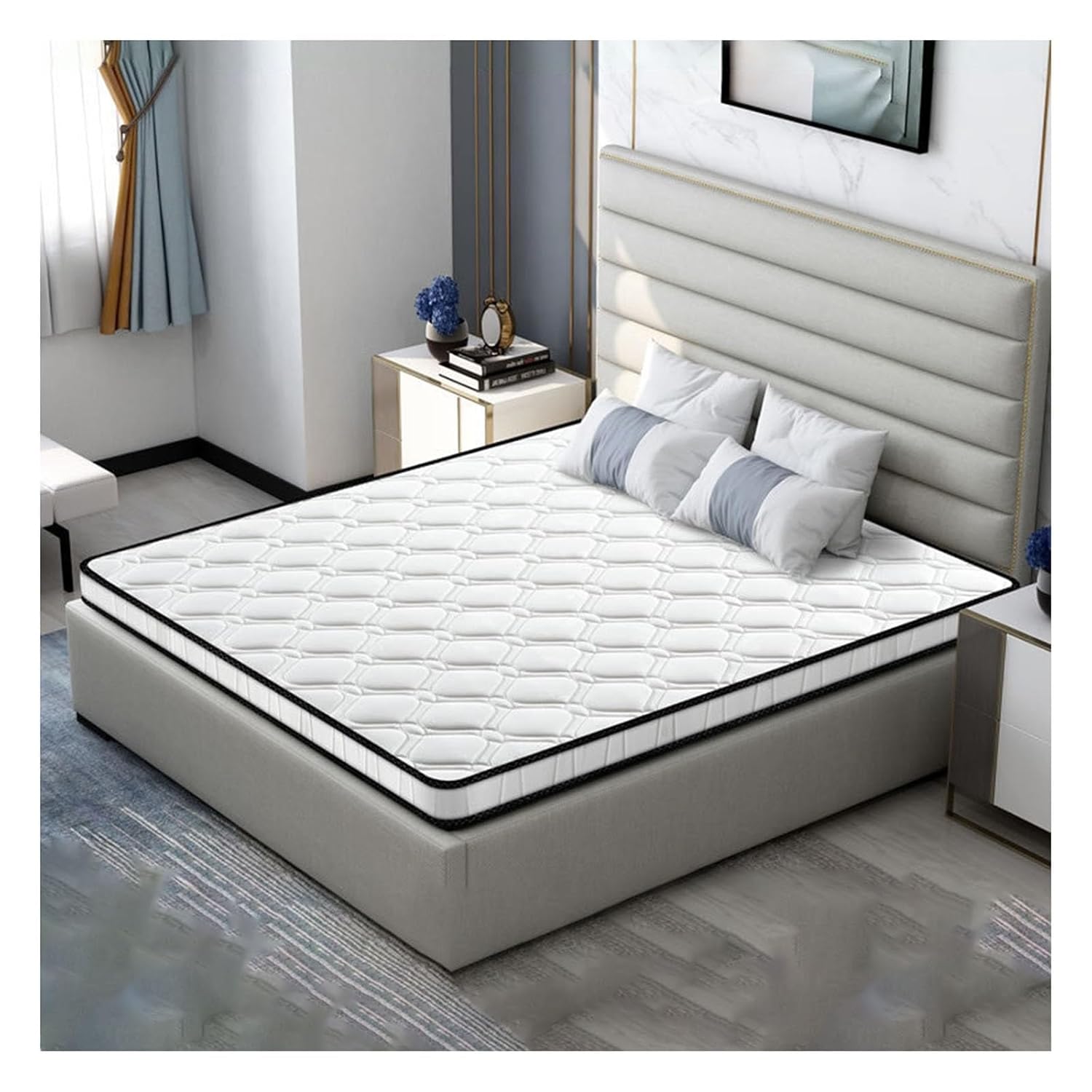 Mattress Topper Queen Pure Natural 3E Environmentally Friendly Palm Mattress Topper Fully Usable Reversible Folding Mattress Firm Mattress