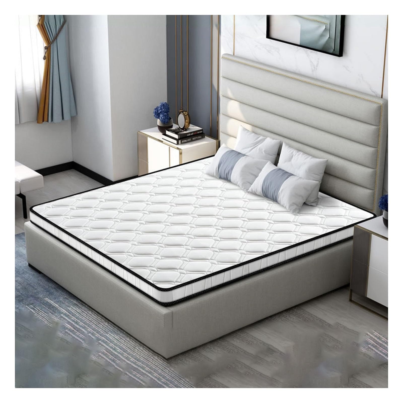Mattress Topper Queen Pure Natural 3E Environmentally Friendly Palm Mattress Topper Fully Usable Reversible Folding Mattress Firm Mattress