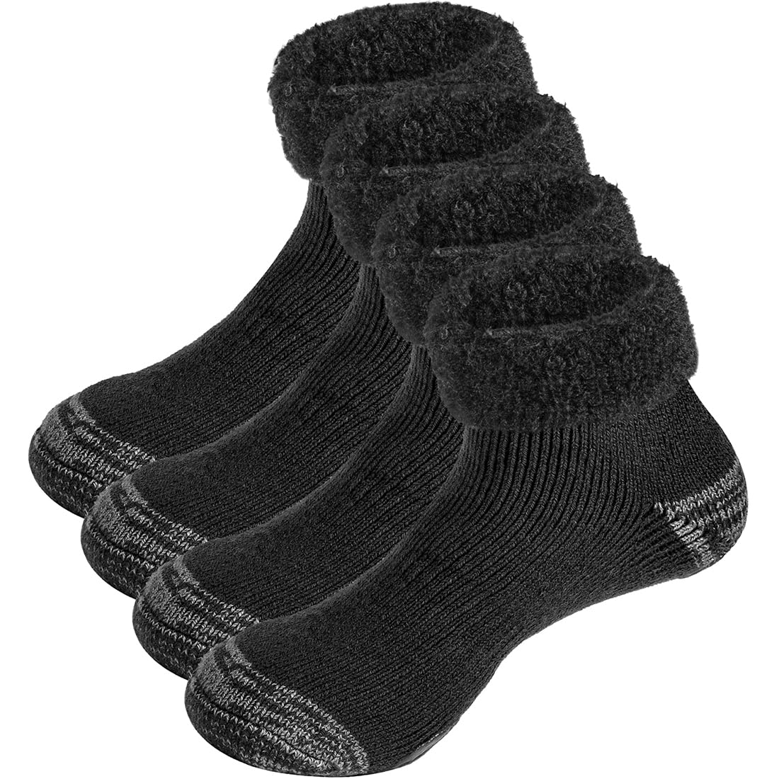 LAZAWG2 Pairs Bed Socks Mens Cozy Winter Soft Chunky Warm Thick Thermal Men Fluffy Sock for Sleep Home