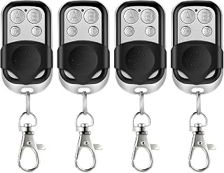 Fernbedienung Garagentor, 4 Stück 433 MHz Universal Fernbedienung Klonen, Garagentoröffner Kompatibel mit Marantec, Handsender 433 MHz, für Schalter Licht, Garagentor Autos, Rollladenschalter