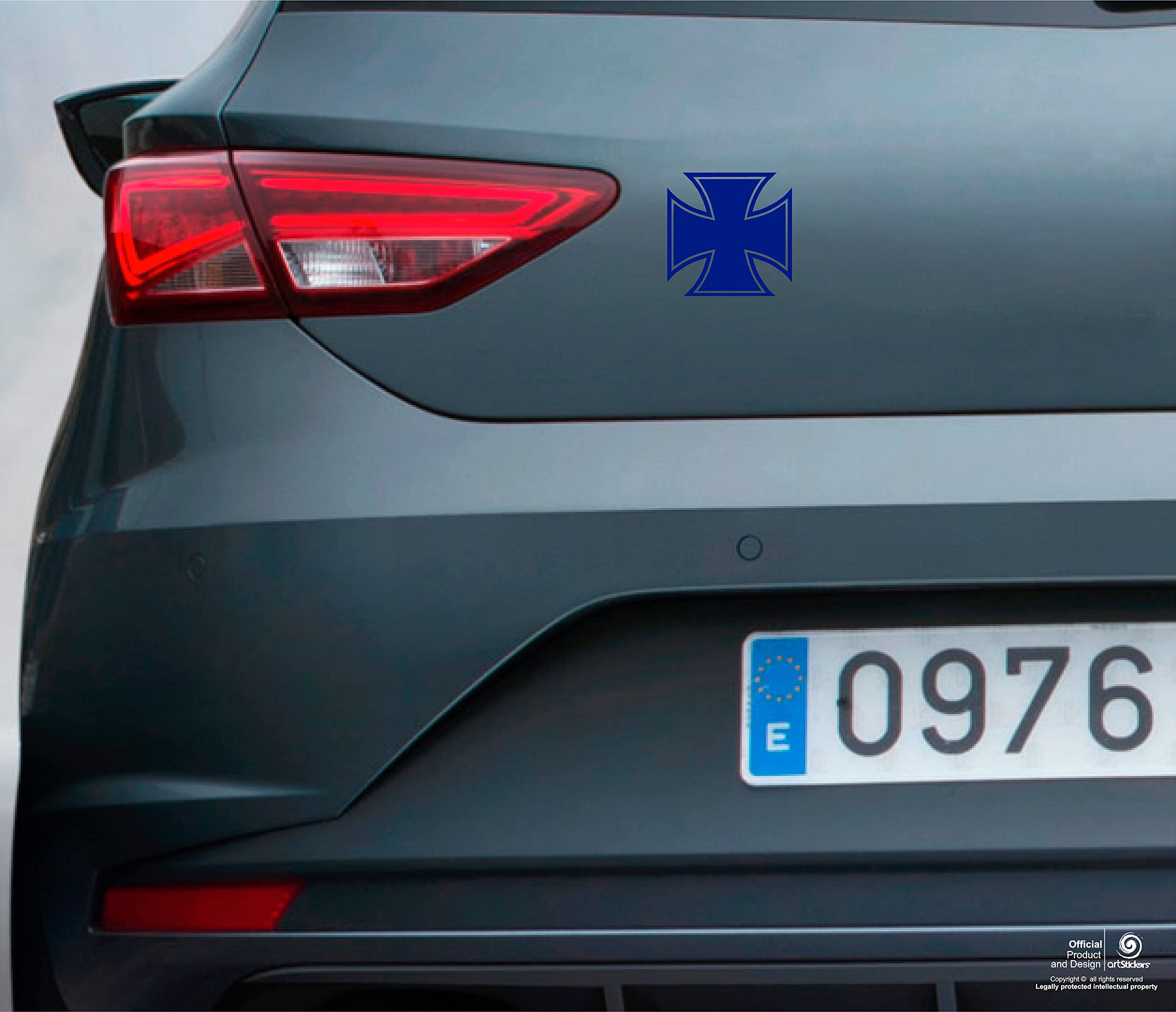 Adesivi Vinile Croce Templaria Nero - Decorazioni Auto E Moto, Adesivi Sfondo Trasparente - Foto 9