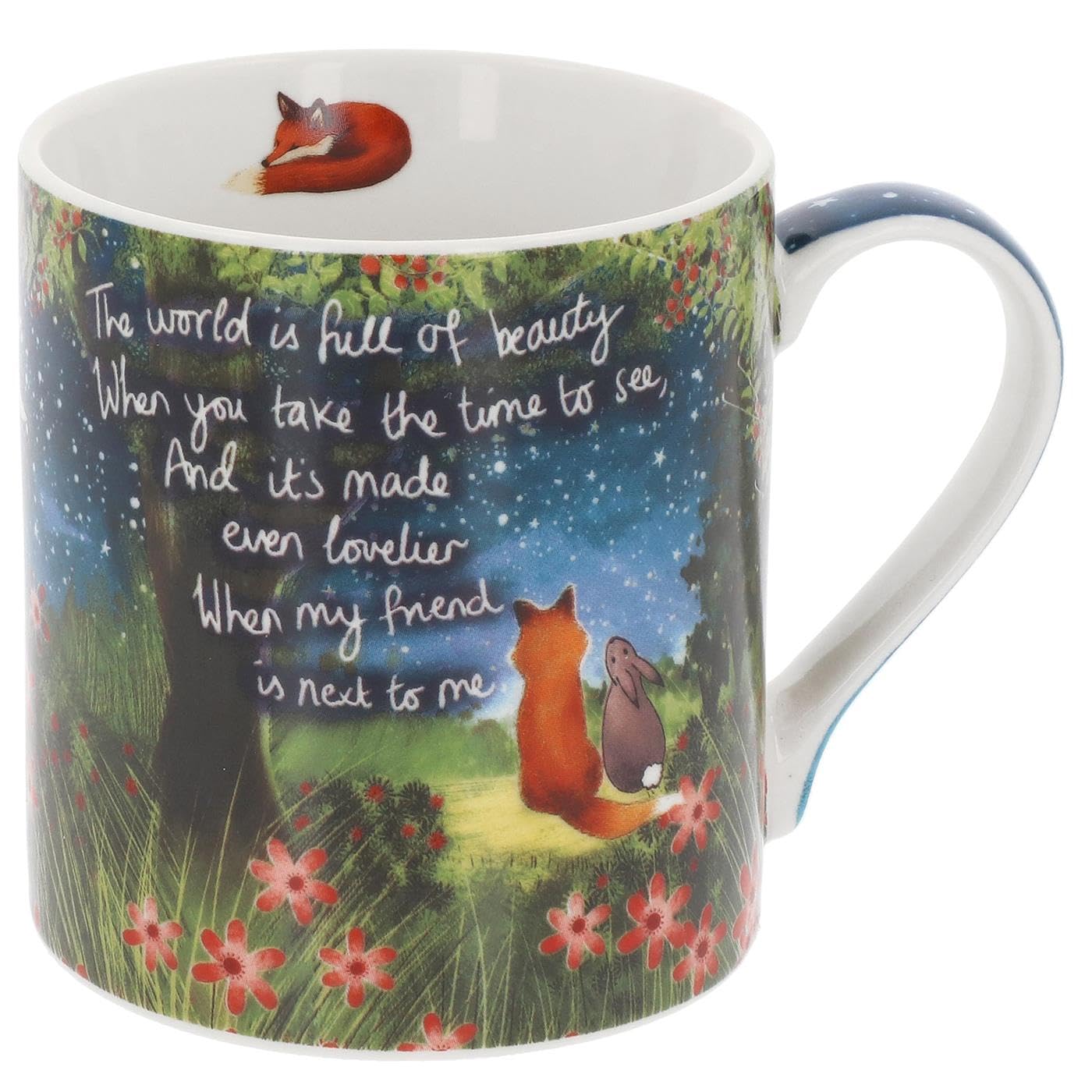 Fox Under The Moon Boxed Mug Beautiful Friend