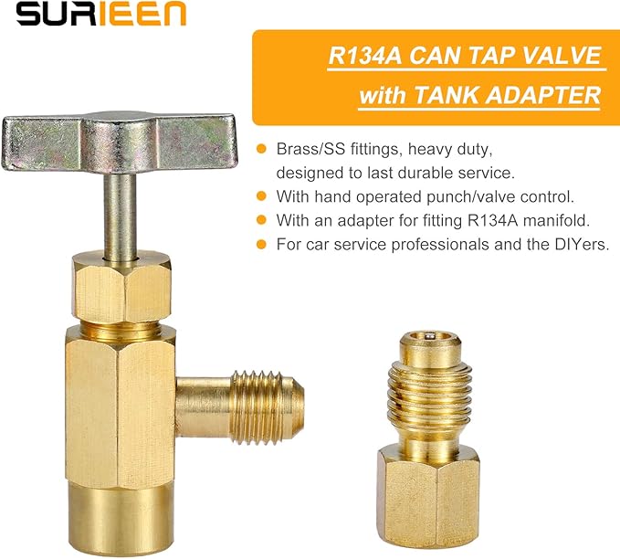 Válvula de Can Tap R134A, Punzón para Lata de Refrigerante miniatura 6
