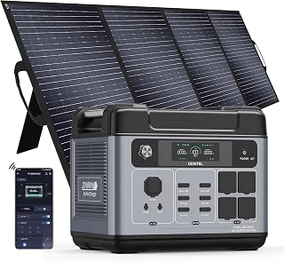 OUKITEL P2001 Plus 2400W Solar Generator with 400W Solar Panel, 2048Wh Solar power station, 1800W Fast Charging, Smart APP Control Emergency Power Station for Home, Camping, Outdoor Battery Backup