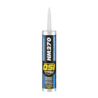 OSI HM270 Construction Silicone Sealant Clear, 10 Fl Oz, Cartridge, 0.763 CDM