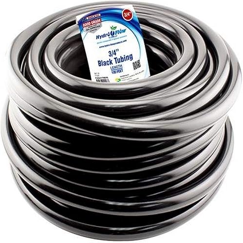 Miniatura 3 de Hydro Flow rollo de tubería de vinilo de 100 pies, 12 pulgada de diámetro interno y 58 pulgadas de diámetro externo, Negro