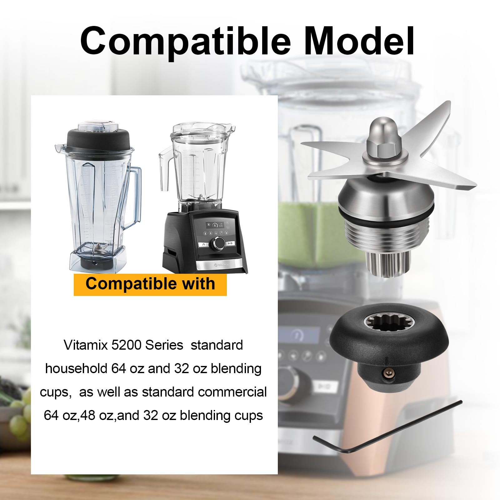 Vitamix ブレードアセンブリ 108300 交換用パーツ Amazon.com: Frienda 3 Pcs Blender Blade Replacement Parts Kit