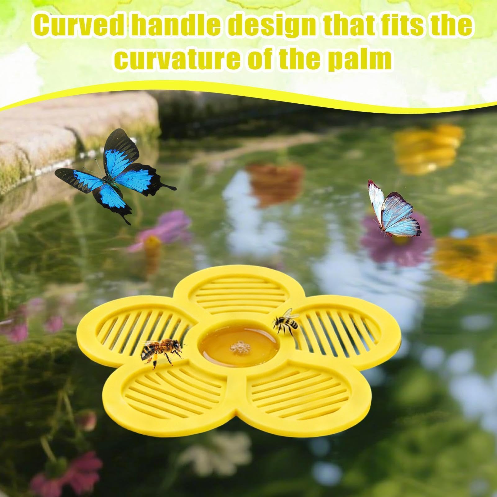 Île flottante, en forme de , abreuvoir à insectes pour jardin, terrasse, cour, étang,
