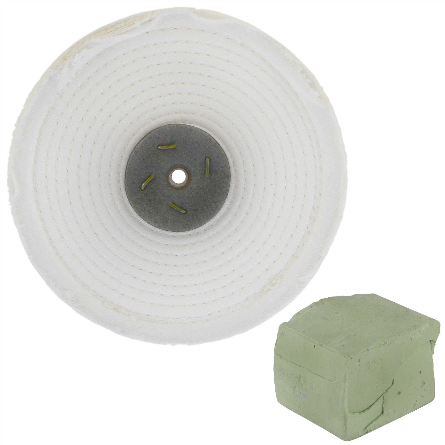 White Close Stitched Polishing Buffing Mop 8