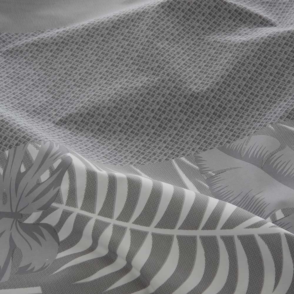 COTTON ARTean Funda Nórdica IGUELDO algodón percal 200 Hilos Cierre con Botones Funda de edredón para Cama de 150 (240x220 cm) +2 Fundas de Almohada ( Color Gris
