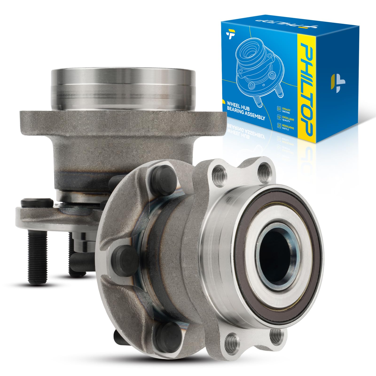 PHILTOP 512518 x2 Rear Wheel Bearing Hub Assembly for Subaru Forester