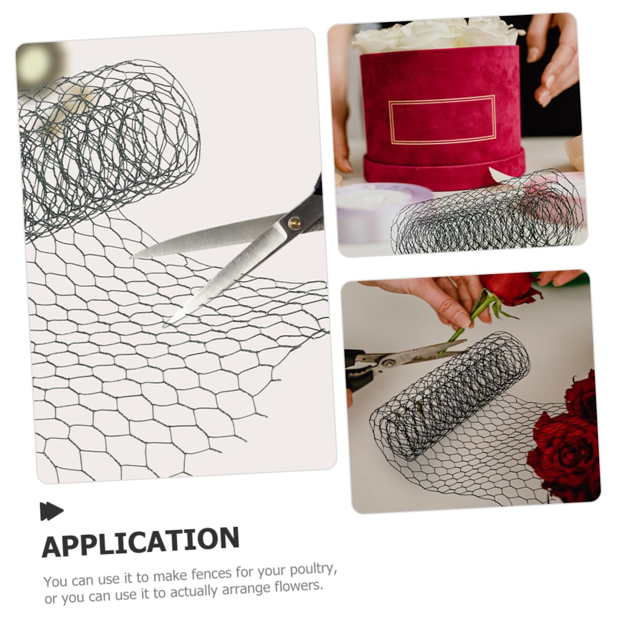 CANIGHT Floral Chicken Wire 1 Roll Wire Mesh Green Chicken Wire Mesh Panel for Dec