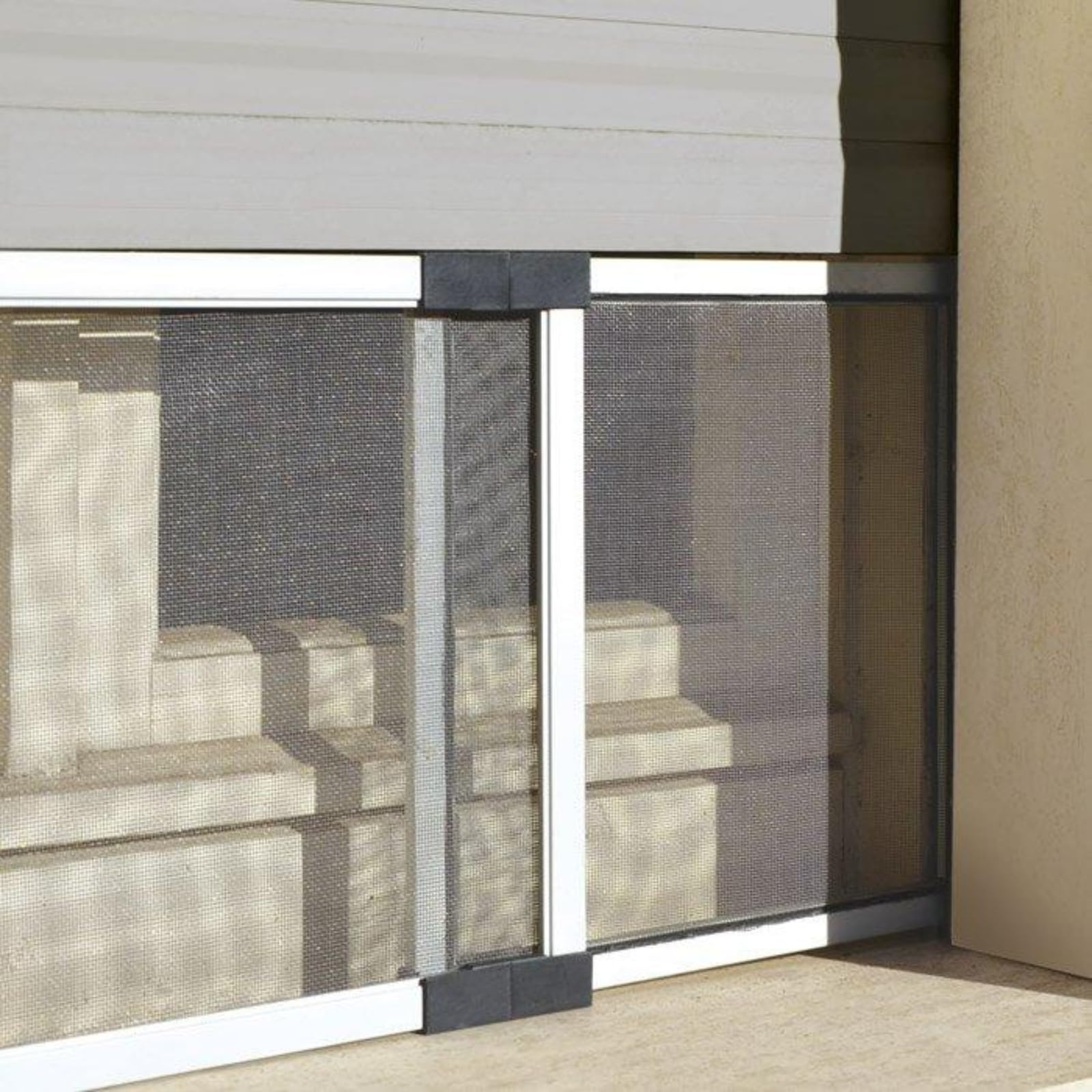 La zappa Moustiquaire en aluminium extensible pour portes et fenêtres adaptable sur mesure (aluminium, 50 x 70 cm)