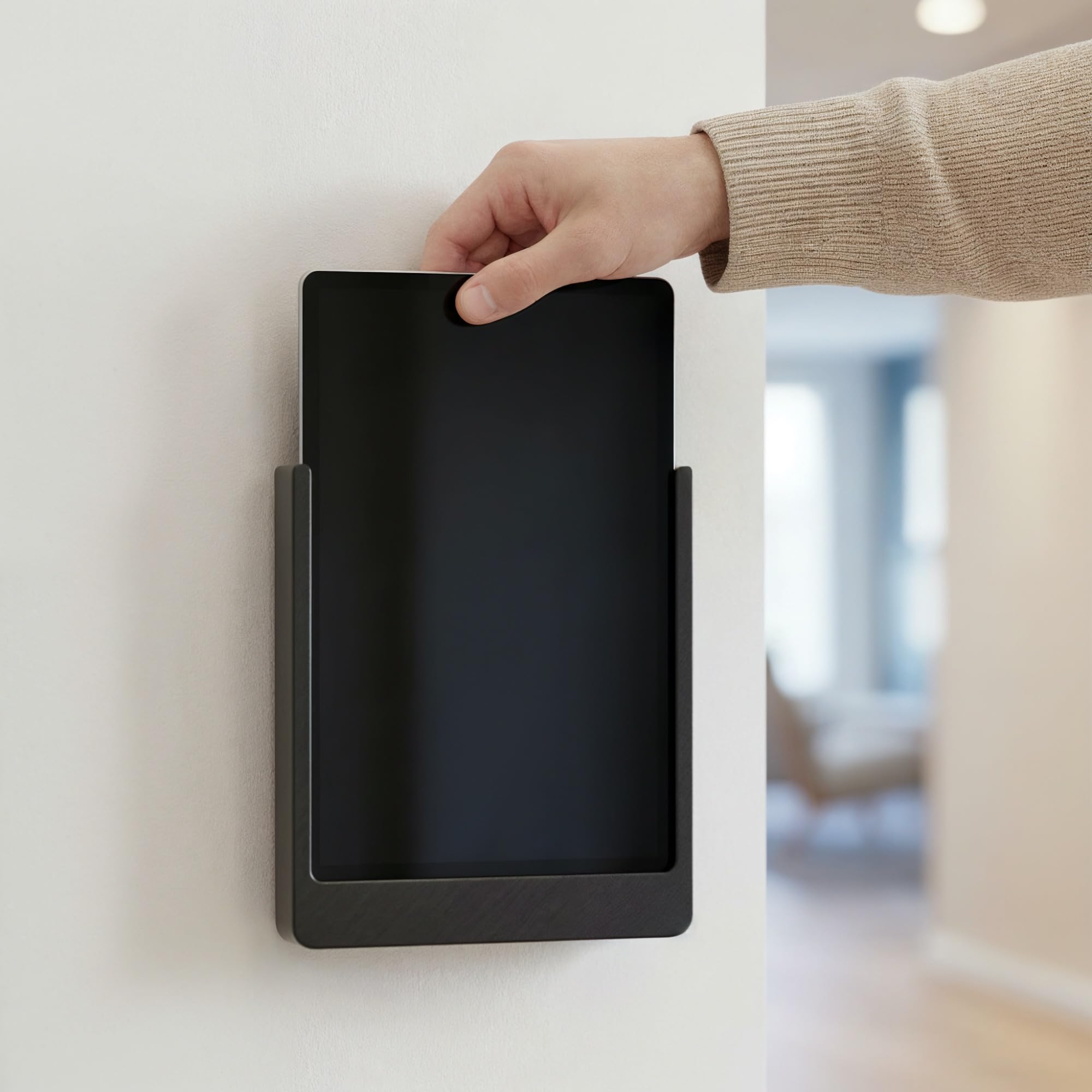 Supporto Tablet da Parete per Samsung Galaxy Tab A9+ A11 Plus 11 Pollici - Estraibile Sottile Nero