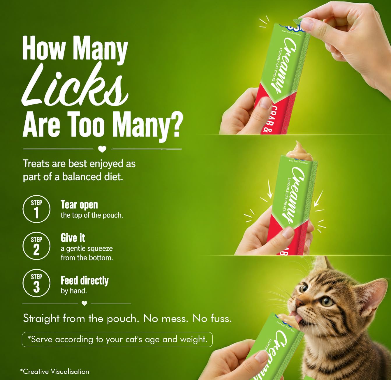 Drools All Life Stages Creamy Lickable Cat Treats 25 Pieces, Pack Total 375g | Crab & Chicken Flavour | Taurine for Heart and Vision Health | Easy to Hand Feed | Vitamins and Minerals 2