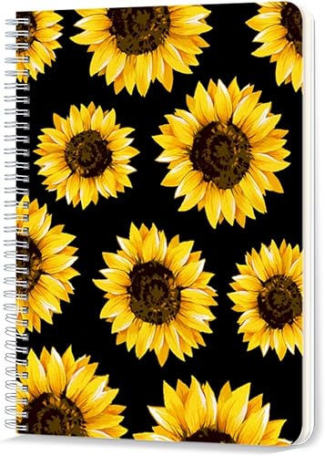 Miniatura 10 de Cuaderno rayado en espiral, 100 páginas, 5.71 x 8.26 pulgadas, cuaderno de espiral de doble alambre con rayas universitarias para estudio y notas,