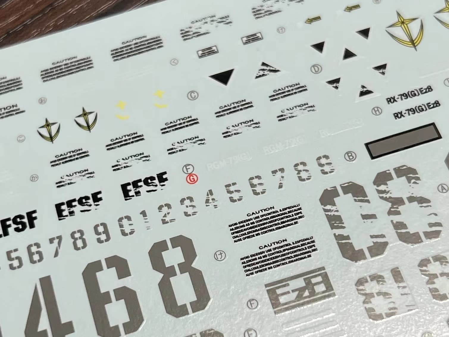 Amazon.com: ANSAI Decals Decal Fluorescent for Hobby GAT-X105E