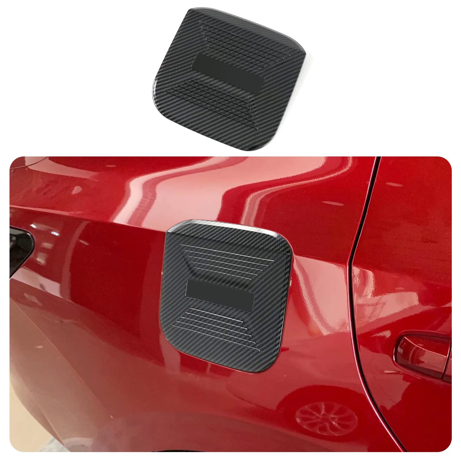 KELEIMAI Car Accessories Fit For Nissan Sentra 2020 2021 2022 2023 2024 2025 Gas Fuel Tank Cover Trim (Carbon Fiber) 1PC ABS
